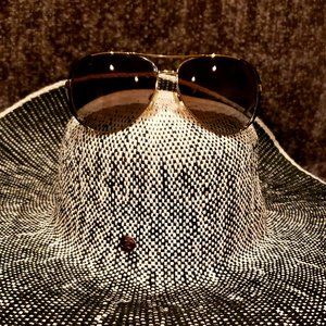 Michael Kors Gold 'Chelsea' Aviator Sunglasses